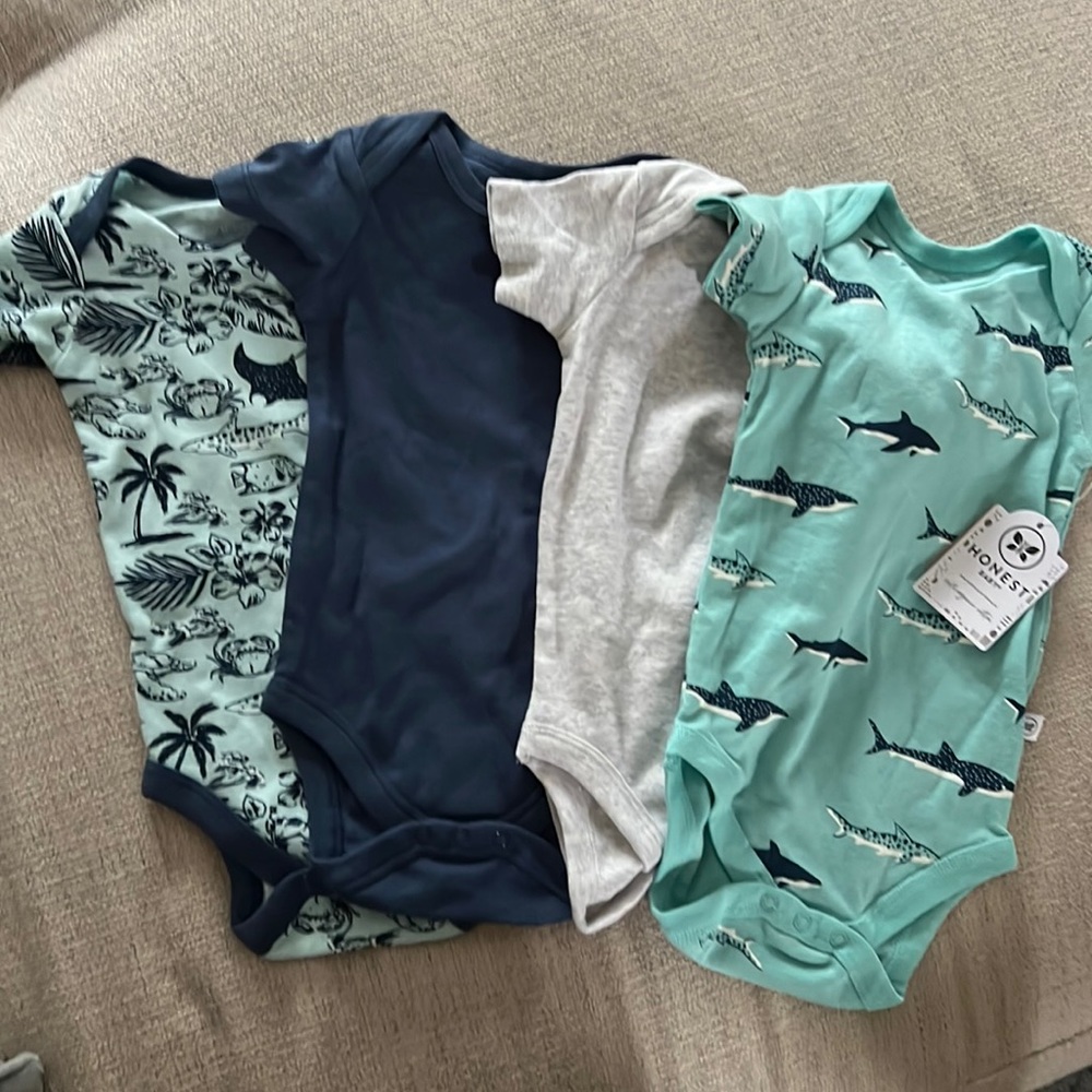 Honest baby clothes 4 onesie set